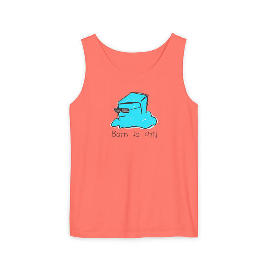 Born to Chill Ice Cube illustration tank top | Summer casual