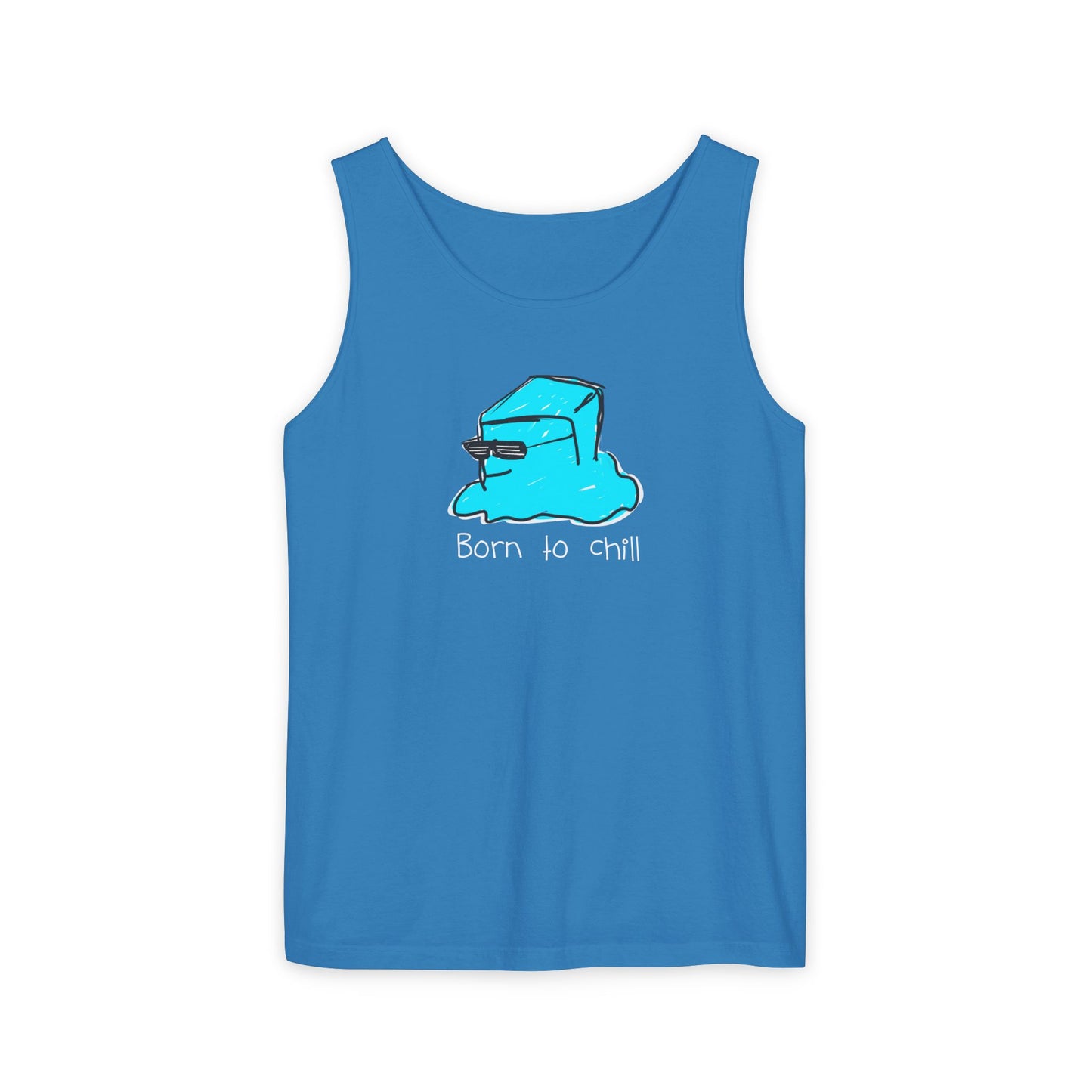 Born to Chill Ice Cube illustration tank top | Summer casual