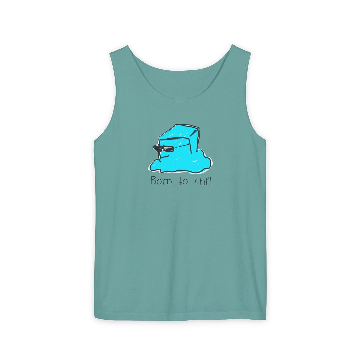 Born to Chill Ice Cube illustration tank top | Summer casual
