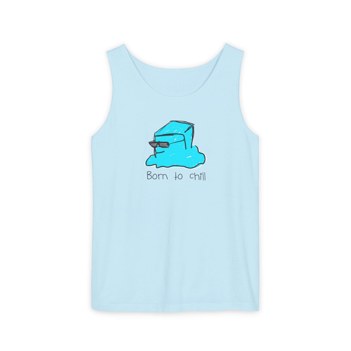 Born to Chill Ice Cube illustration tank top | Summer casual