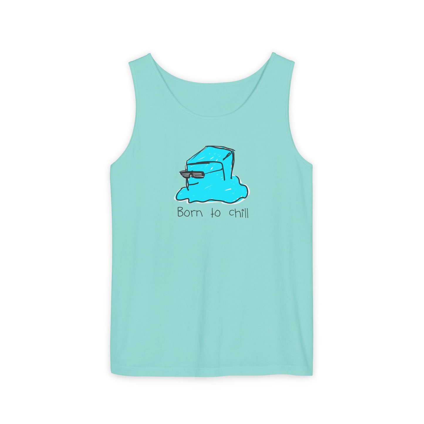 Born to Chill Ice Cube illustration tank top | Summer casual
