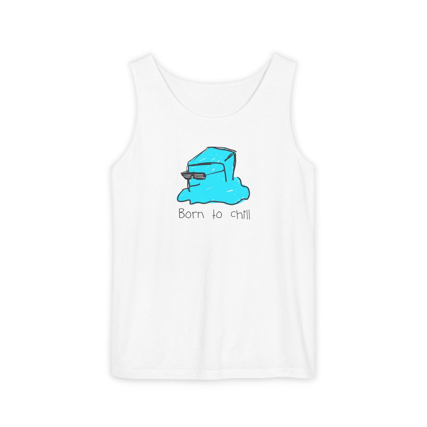 Born to Chill Ice Cube illustration tank top | Summer casual