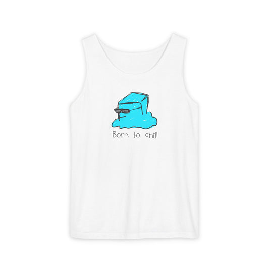 Born to Chill Ice Cube illustration tank top | Summer casual