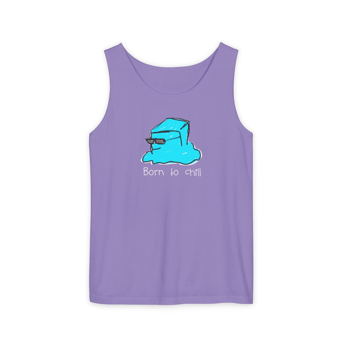 Born to Chill Ice Cube illustration tank top | Summer casual