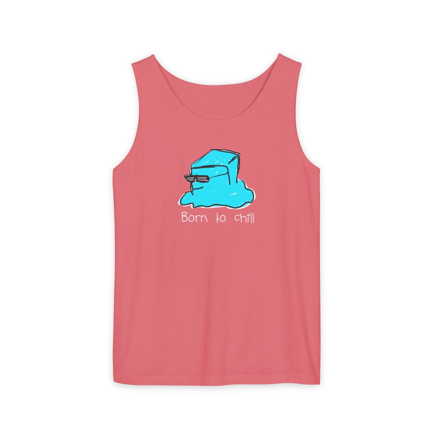 Born to Chill Ice Cube illustration tank top | Summer casual