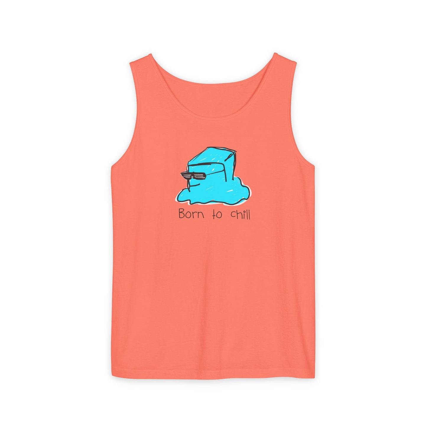 Born to Chill Ice Cube illustration tank top | Summer casual