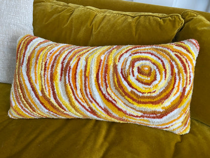 FIRE - The tufted Pillow 12" x 26"