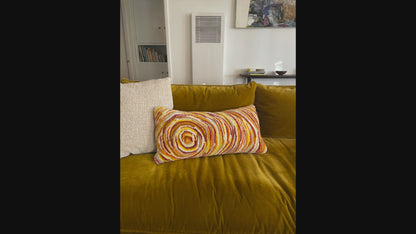 FIRE - The tufted Pillow 12" x 26"
